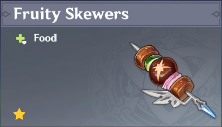 Genshin Impact - How to Get Fruity Skewers and Effects