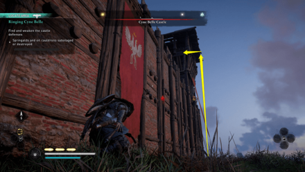 Ringing Cyne Belle - Cyne Belle Castle stealth route part 2.png