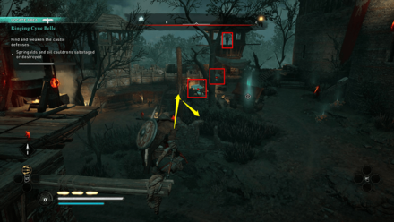 Ringing Cyne Belle - Cyne Belle Castle stealth route part 4.png