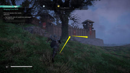 Ringing Cyne Belle - Cyne Belle Castle stealth route part 1.png