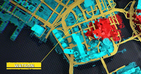 Cyberpunk 2077 Watson Map