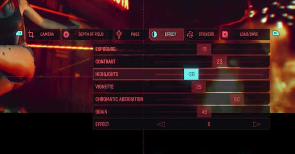 Cyberpunk 2077 - Photo Mode Effect