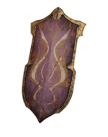 Purple Flame Shield Icon