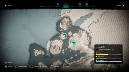 All Assassin's Creed Valhalla Hordafylke Wealth, Mysteries, and Artifacts  locations map - Polygon