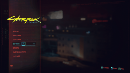 Cyberpunk 2077: Phantom Liberty - Pause Menu