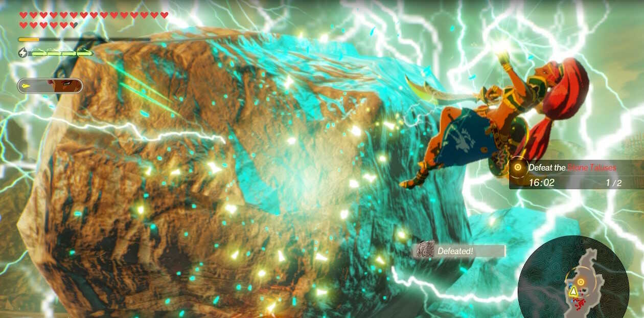 Urbosa vs Stone Talus