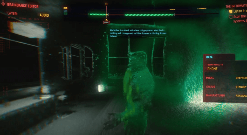 The Information Quest Walkthrough, Rewards and Braindance Guide