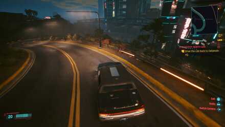 Driving back to Delamain HQ