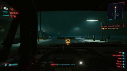 Stop at the finish line