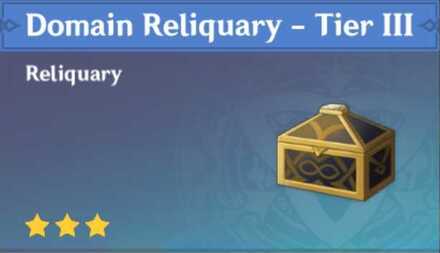 Genshin Impact - How to Get Domain Reliquary - Tier III and Effects