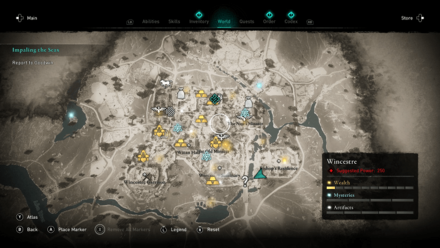 Impaling The Seax - Starting Location.png