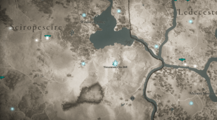 Cairn Mystery Titterstone Clee Hill Sciropescire Location (AC Valhalla) - Map View.png