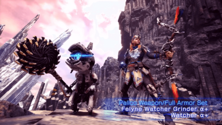 felyne watcher grinder α+ watcher α+ and aloy