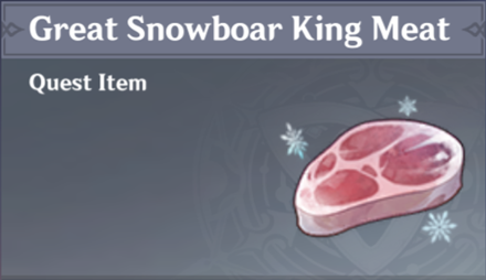 Genshin Impact - How to Get Great Snowboar King Meat and Effects