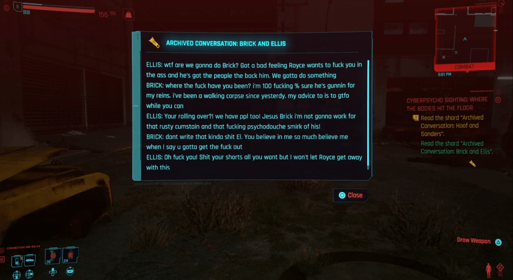 Cyberpunk 2077 Cyberpsychosis Sighting Where The Bodies Hit The Floor 04.png