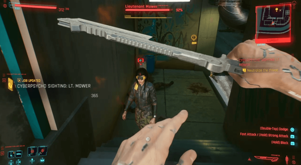 Cyberpunk 2077 Cyberpsychosis Sighting Lt. Mower 01.png