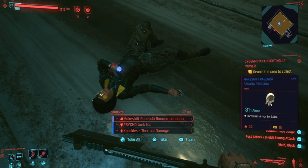 Cyberpunk 2077 Cyberpsychosis Sighting Lt. Mower 02.png