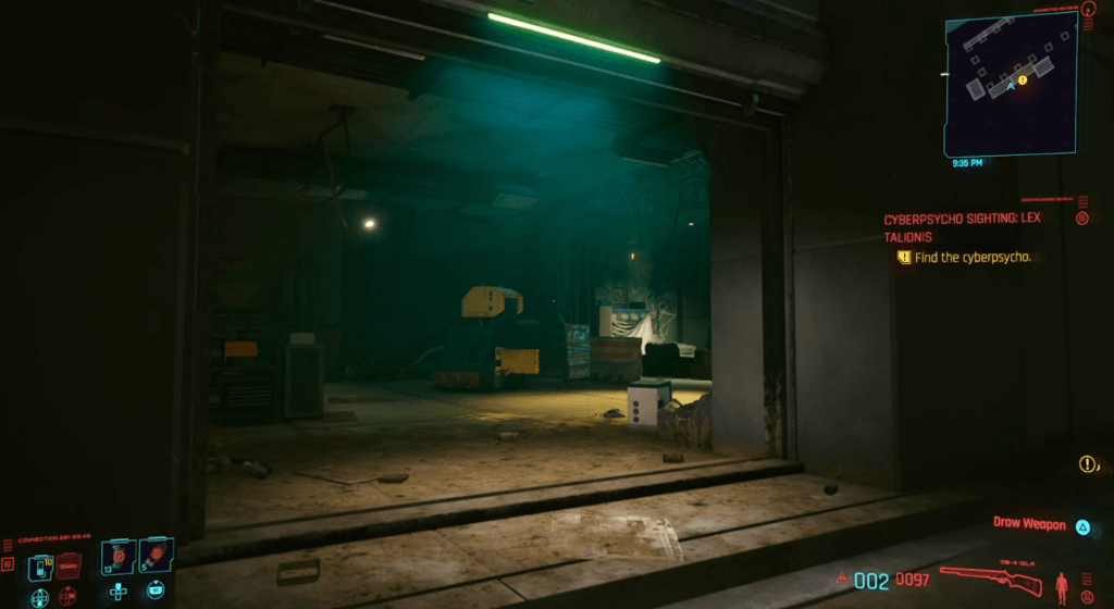 Cyberpunk 2077 Cyberpsycho Sighting Lex Talionis 01.png