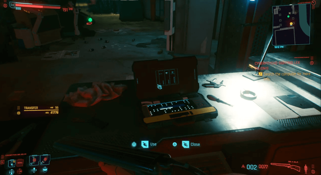 Cyberpunk 2077 Cyberpsycho Sighting Lex Talionis 03.png