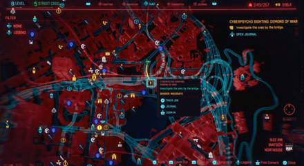 Cyberpunk 2077 Cyberpsycho Sighting Demons of War Map