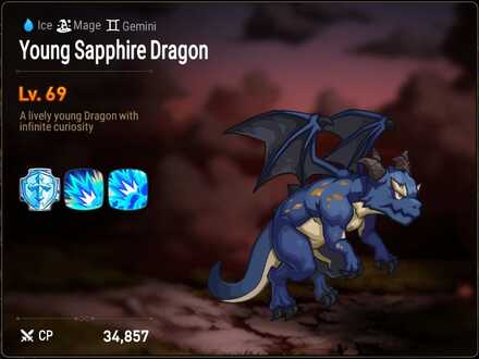 Young Sapphire Dragon image