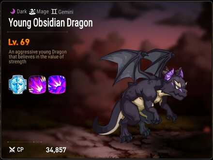 Young Obsidian Dragon image