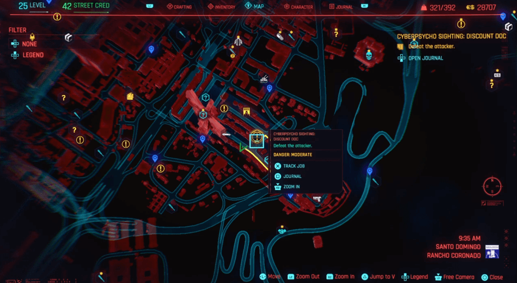 Cyberpunk 2077 Cyberpsycho Sighting Discount Doc Map.png