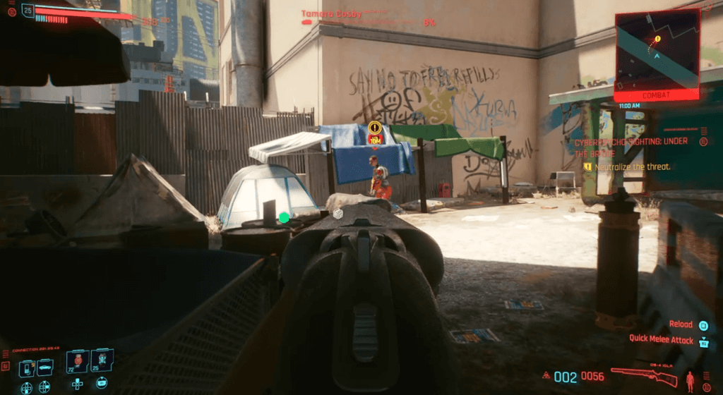 Cyberpunk 2077 Cyberpsycho Sighting Under The Bridge 01.png