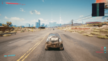 Cyberpunk 2077 - Drive vehicle to Badlands garage