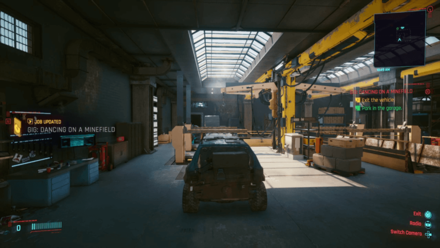 Cyberpunk 2077 - Park vehicle in Badlands garage