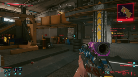 Cyberpunk 2077 - Leave the garage in Badlands