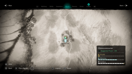 Glowecestrescire TH Map.png