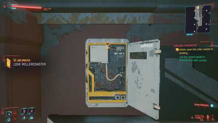 Interact with the control panel