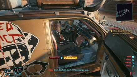 Place the gas container