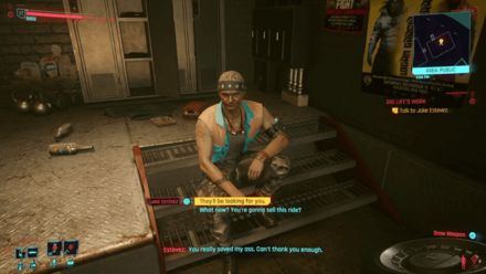 Cyberpunk 2077 - Talk to Jake Estevez