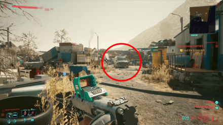 Cyberpunk 2077 - Go behind the junk dealer