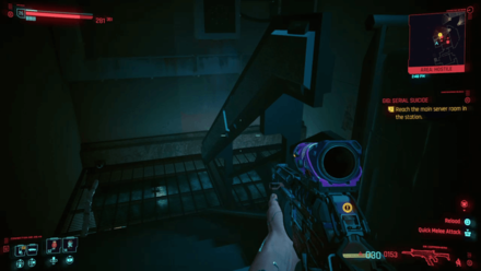 Cyberpunk 2077 - Reach the main server room in the station