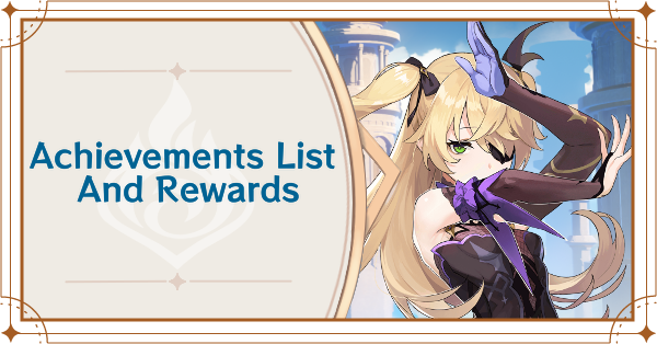 Achievement List And Rewards Genshin Impact Game8