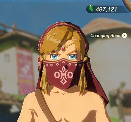 Gerudo Veil Crimson