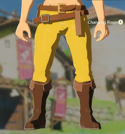 Hylian Trousers Yellow
