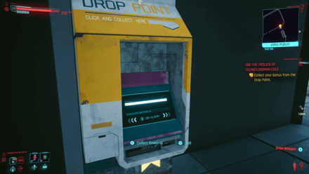 Cyberpunk 2077 - Collect your bonus from the Drop Point