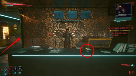Cyberpunk 2077 - Gain access to the elevator