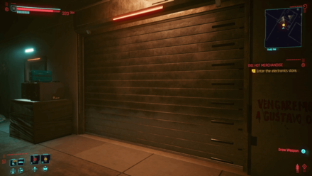 Cyberpunk 2077 - Reach the back of the store