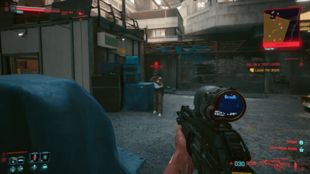 Cyberpunk 2077 - Leave the depot.png