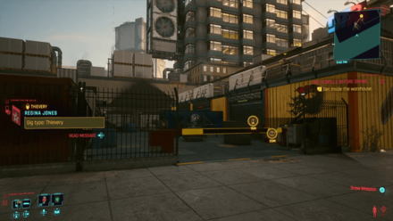 Cyberpunk 2077 - Get inside the warehouse