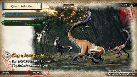 MH Rise - Show Lobby ID