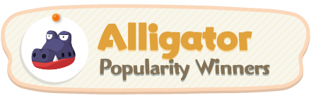 ACNH - Alligator Popularity Winners