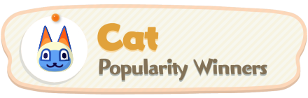 ACNH - Cat Popularity Winners