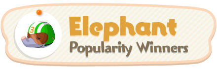 ACNH - Elephant Popularity Winners