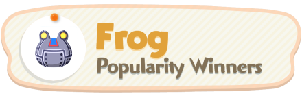 ACNH - Frog Popularity Winners